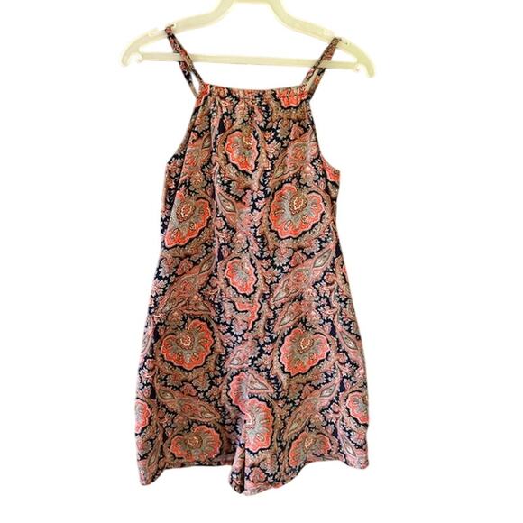 Vanilla Star Paisley Print Romper – Size Small – Boho Sleeveless One-Piece - Picture 4 of 7